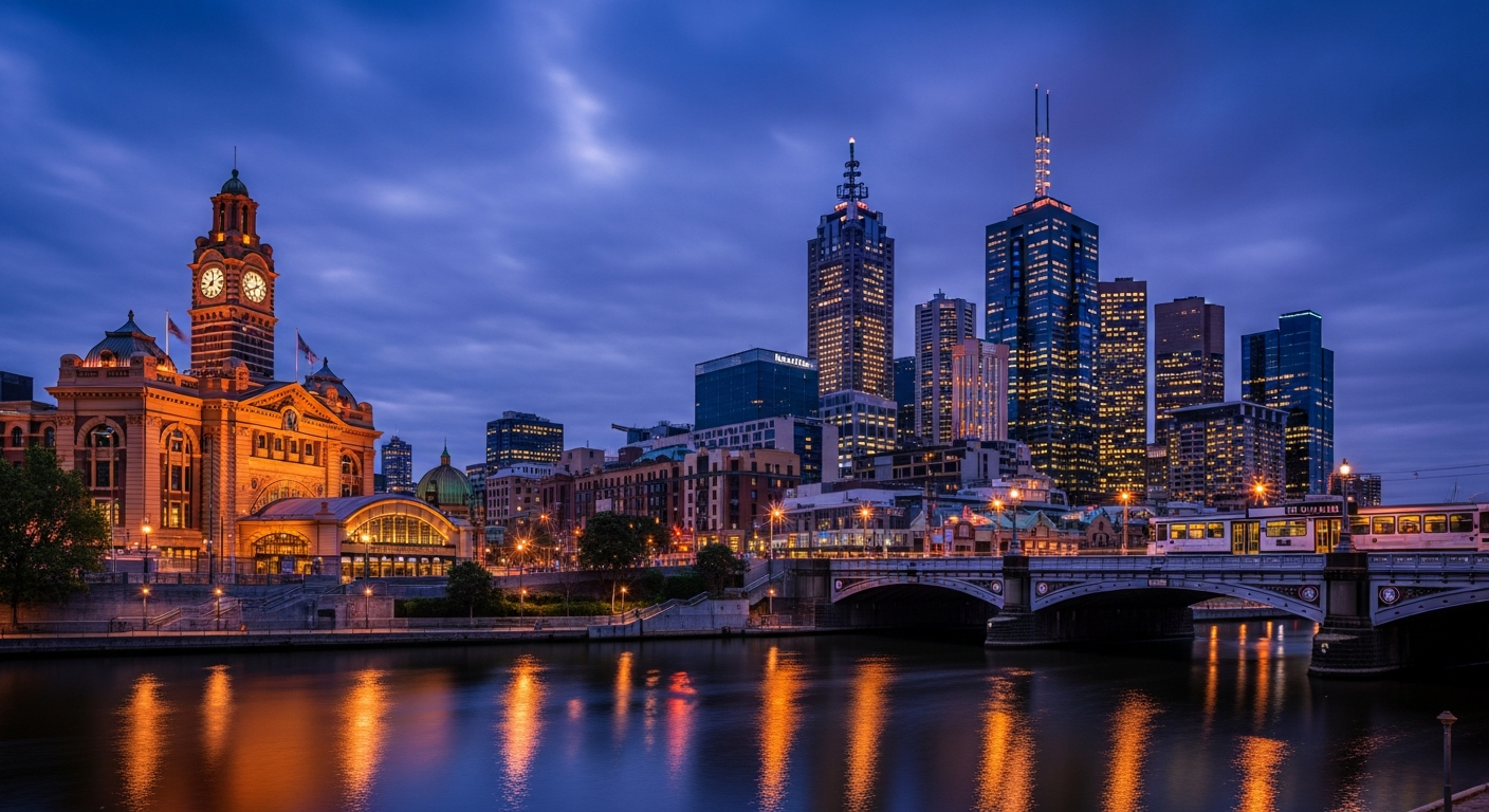 Melbourne city skyline